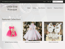 Tablet Screenshot of littleeliteboutique.com